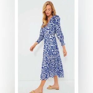 Banjanan Bluing Pearl Midi Dress
